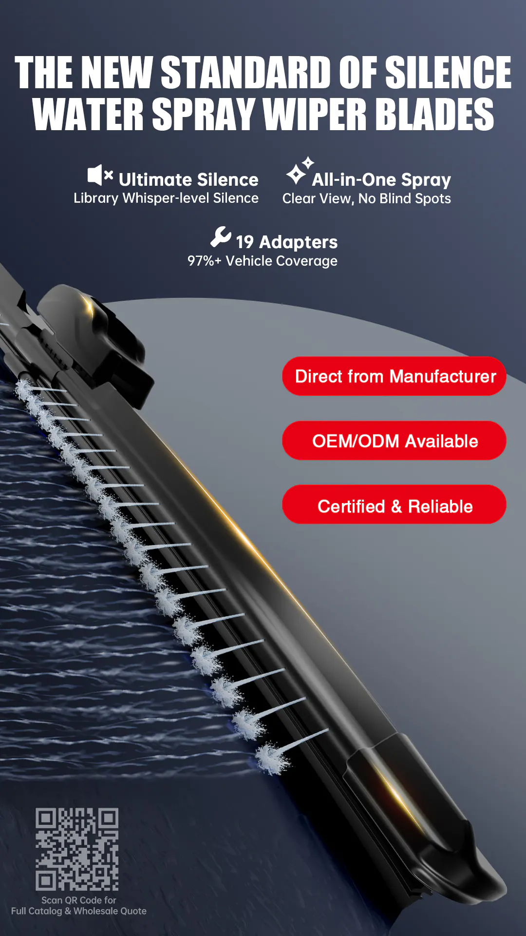 スプレーフィルムワイパーテクノロジー: 販売代理店にとって静かで耐久性のある選択肢